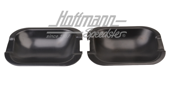 Coquilles de poignées de portes, alu, noir, Passat/Audi | 50026 | 200-6641