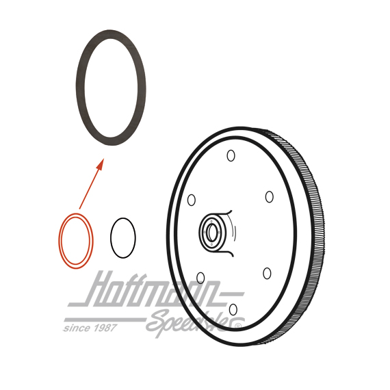 Rondelle, volant moteur, 0.32mm, -7.60                                                              