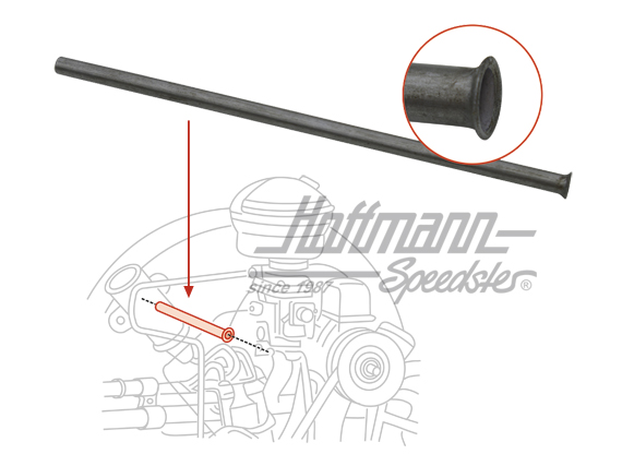 Tuyau de guidage, câble d'accélérateur/turbine, 1.66- | 043 129 893 | 020-3219