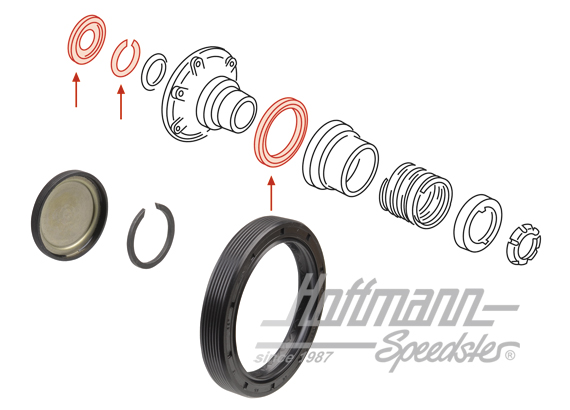 Jeu de joints, arbre de transmission, 1.6-1.8, 82-87                                                