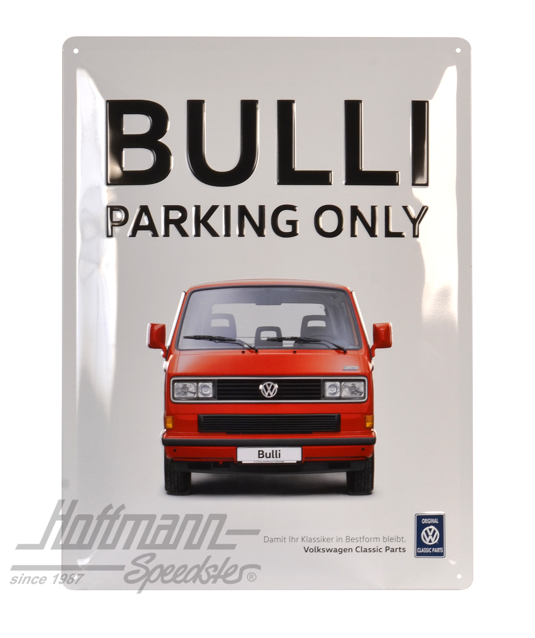 Plaque en tôle, Bus T3, Bulli Parking Only | ZCP 902 907 | 021-0176-44