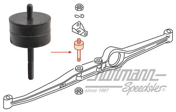Support de moteur, 912, 914/4, gauche/droite, avant | 039 199 231 | 600-1800