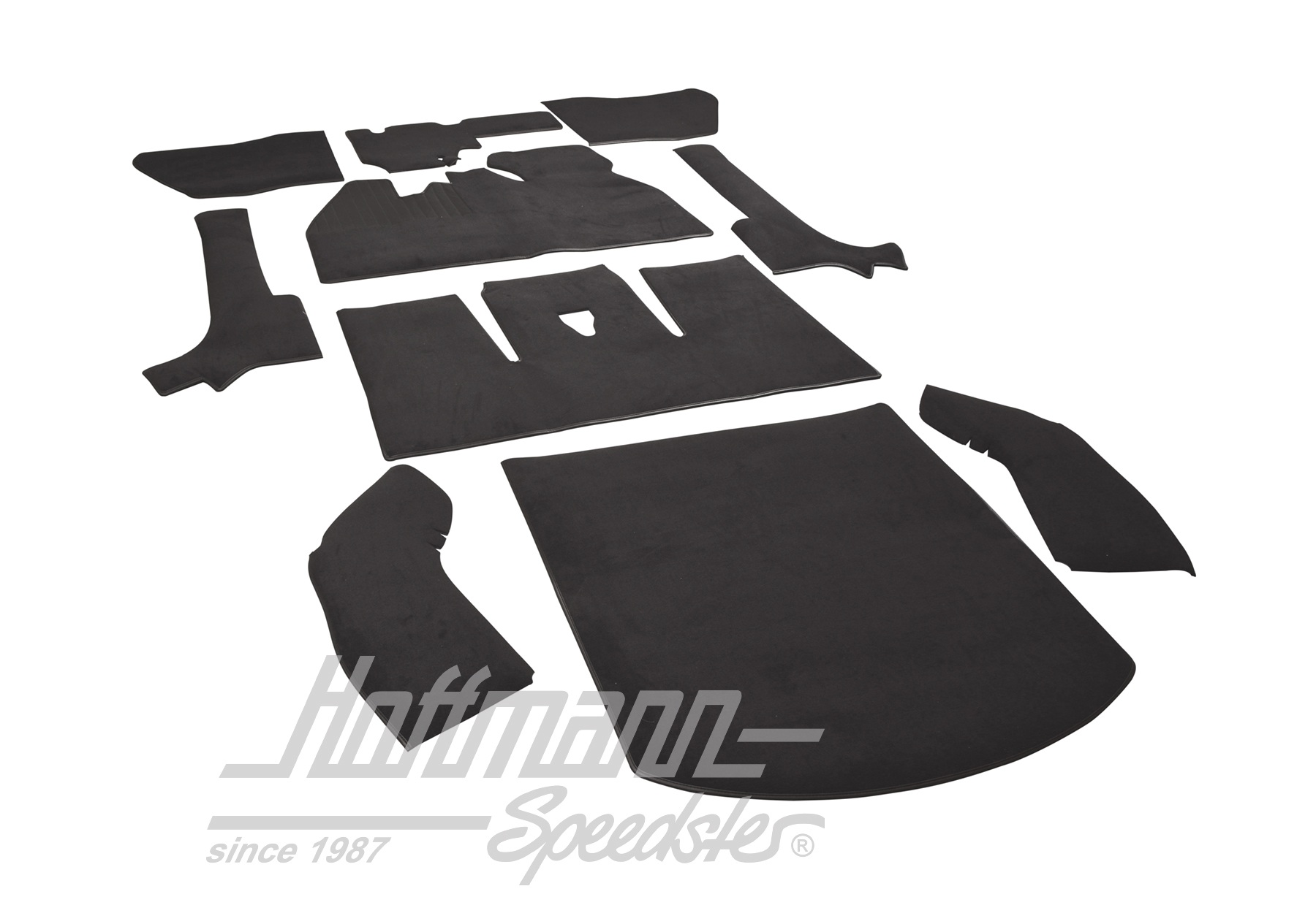 Kit moquettes, Cox Cabriolet, 8.66-7.70, anthracite                                                 