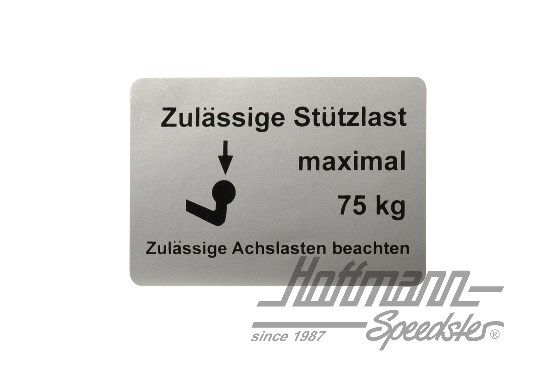 Autocollant "Zulässige Stützlast", 75kg | AC853964 | 021-0199-13