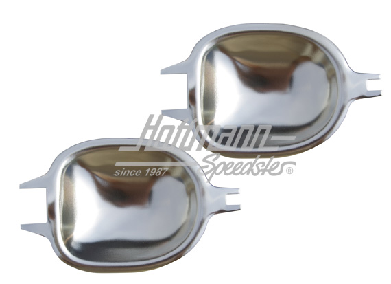 Coquilles de poignées de portes, alu, argentées, 8.71- | 10058 | 020-2041