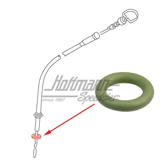 Joint annulaire, tube / jauge d'huile, Bus T3 | N  900 322 03 | 307-3000