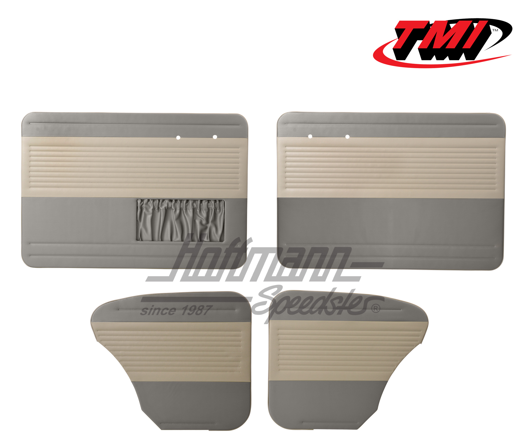 Panneaux de portes, Cox Berline, 55-64, blanc cassé/gris | 19-1122-16-15 | 055-7504-03