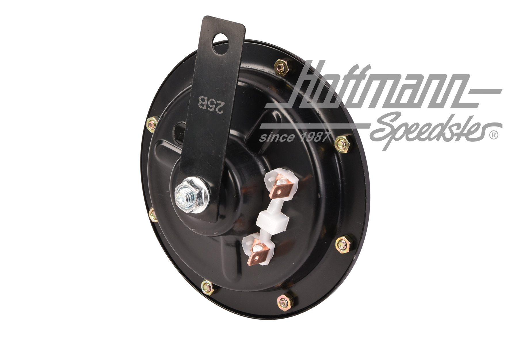 Klaxon, noir/noir, 12V, 120mm                                                                       