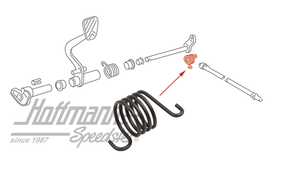 Ressort, pédale d'embrayage, 911/914, 65-73/76                                                      
