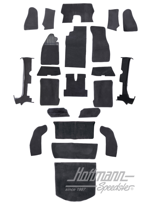 Kit moquettes, Cox Cabriolet, 1303, gris |  | 026-6123