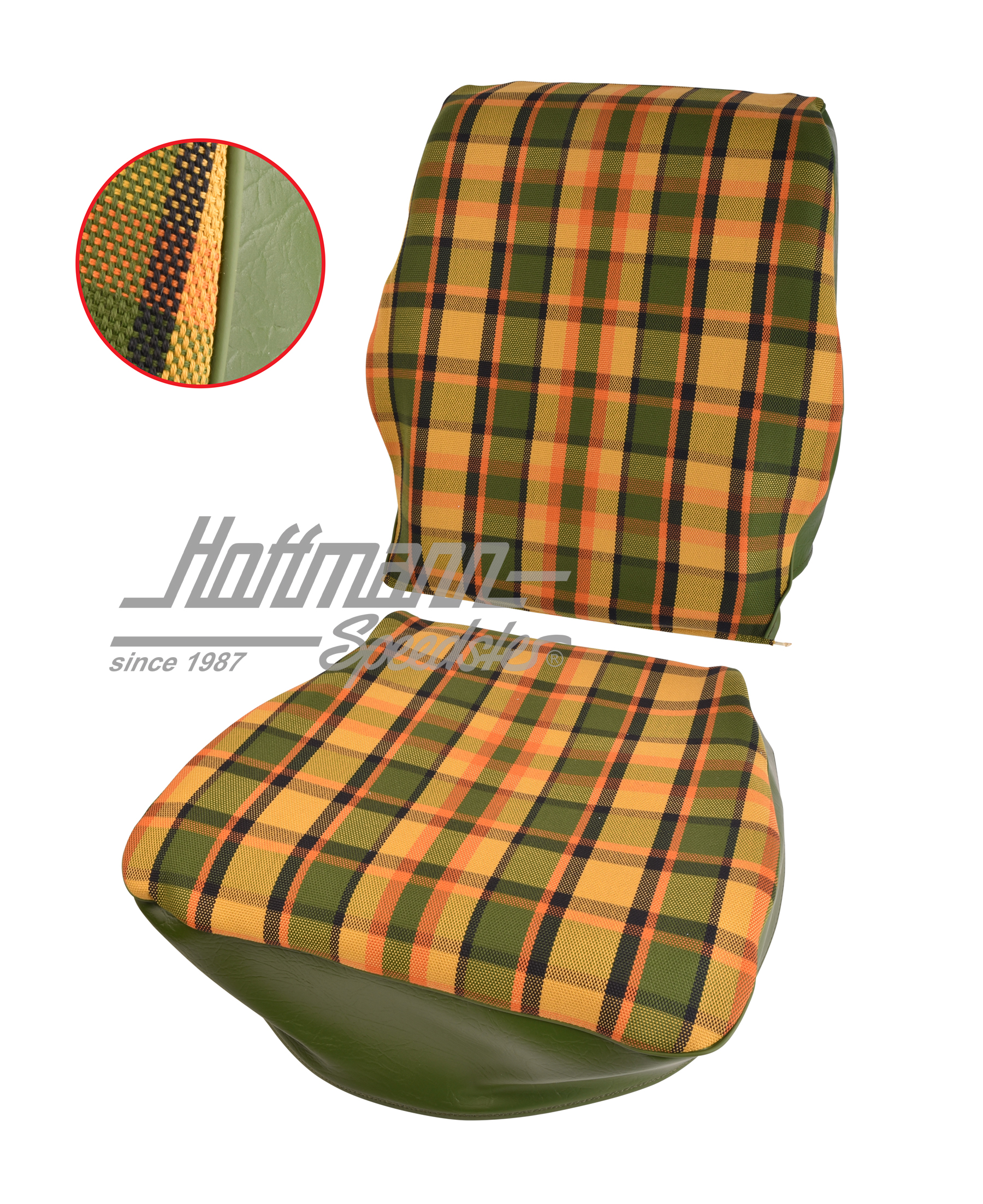 Housse de siège, Westfalia, jaune/orange/vert, 74-79                                                