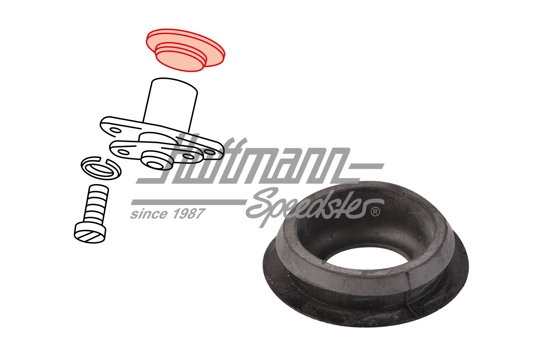 Joint, serrure de hayon arrière, 924,944,968 | 477 827 529 A | 650-8401