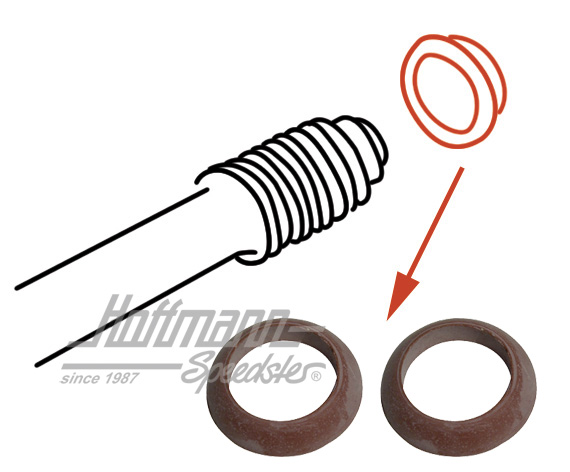 Joints de tubes enveloppes | 113 109 345 A | 020-0458