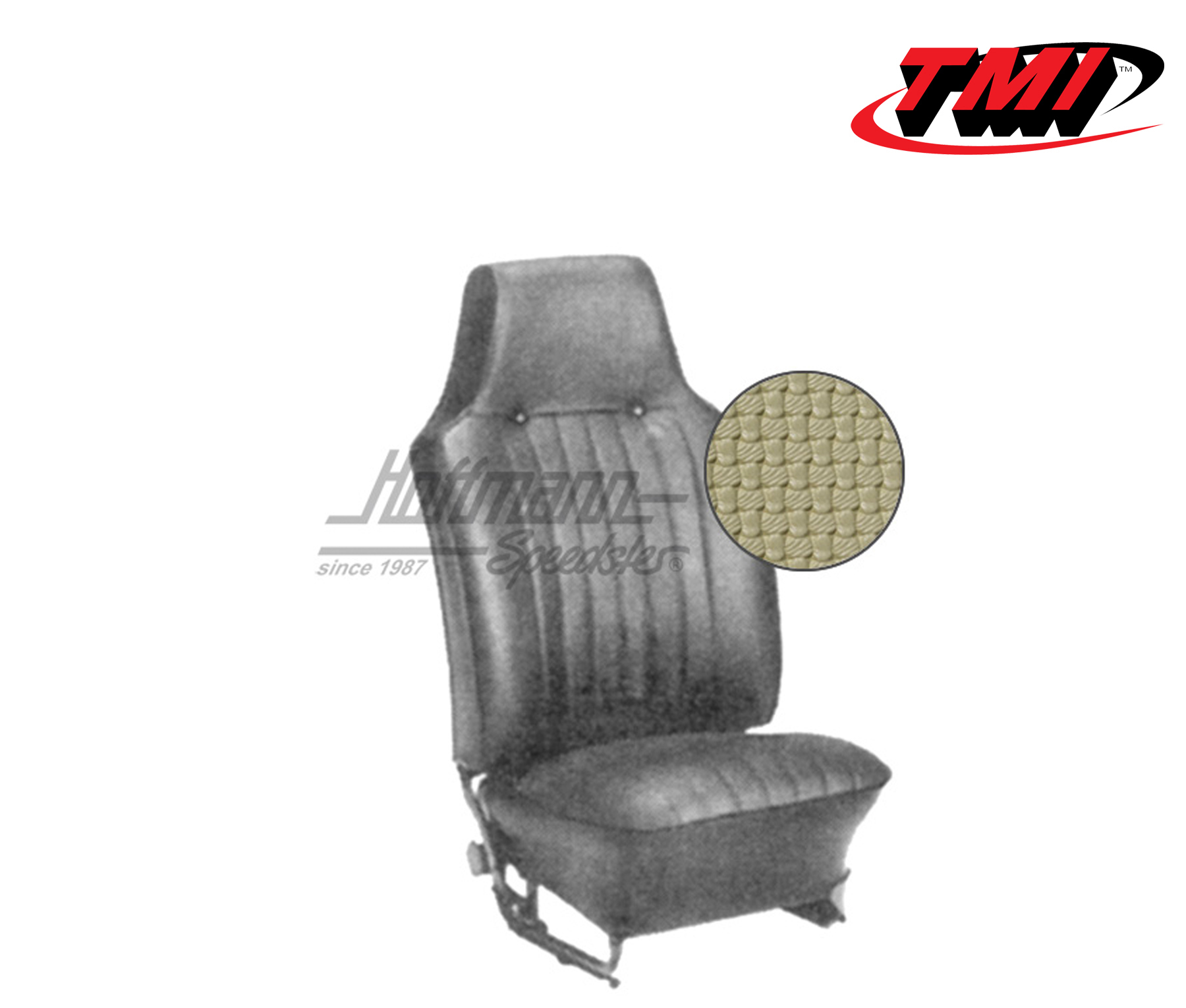 Housses de sièges, Cabriolet, 8.67-7.69, tissu natté, beiges | 43-1324-04 | 055-6730