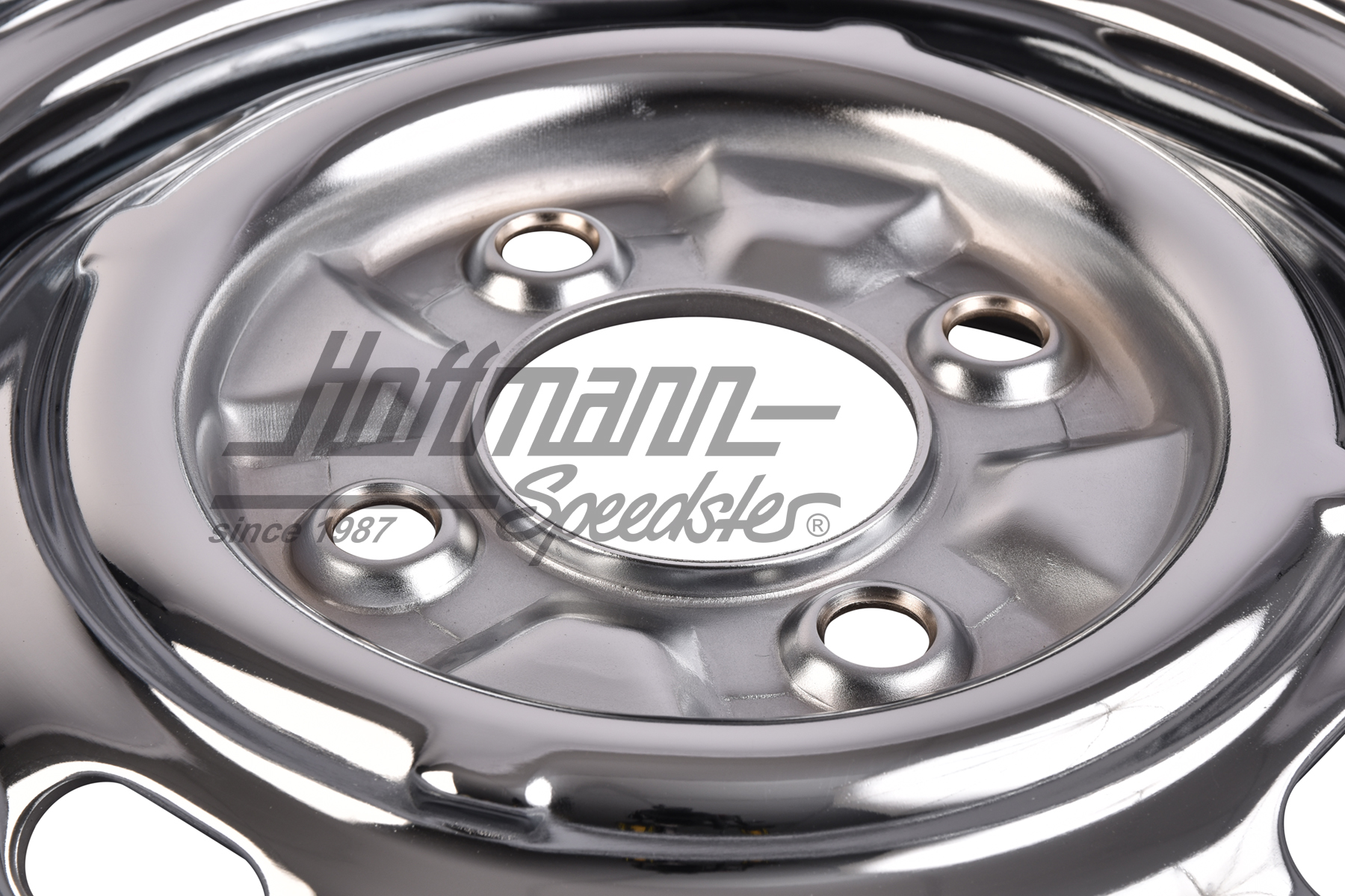 Jante à base creuse, chromée, 5.5x15, déport 25                                                     