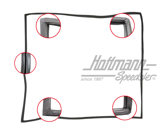 Joint de porte coulissante, 8.67-, droite, Top Qualité                                              