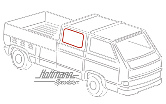Joint de vitre latérale, AR, cabine double, gauche/droite | 247 845 317 | 350-5720