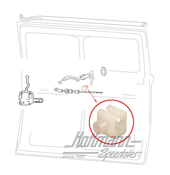 Crampon, tirant, porte coulissante | 211 843 663 | 097-1035-20