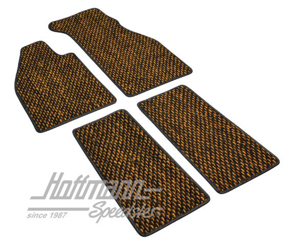 Tapis de sol, en coco, .59-.72, jaunes/noirs | ZVW 2BYL | 020-5381-26