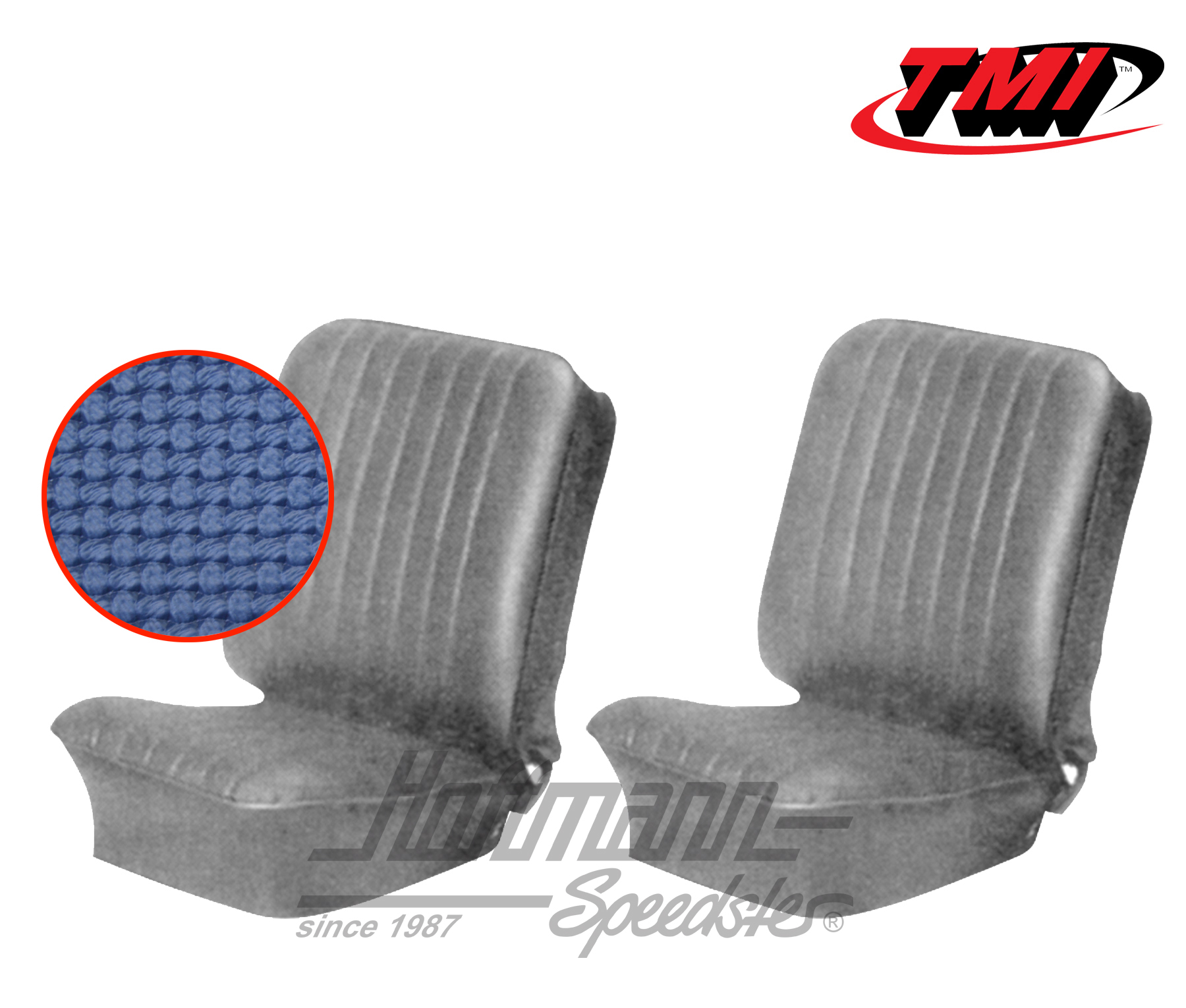 Housses de sièges, Karmann Ghia, 66-67, bleues | 43-1503-08 | 066-0069-20