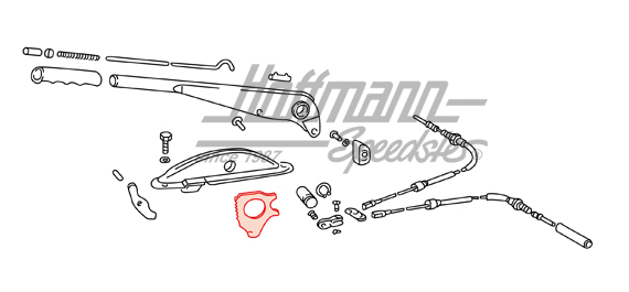 Segment de blocage, levier de frein à main, .65-.69-                                                