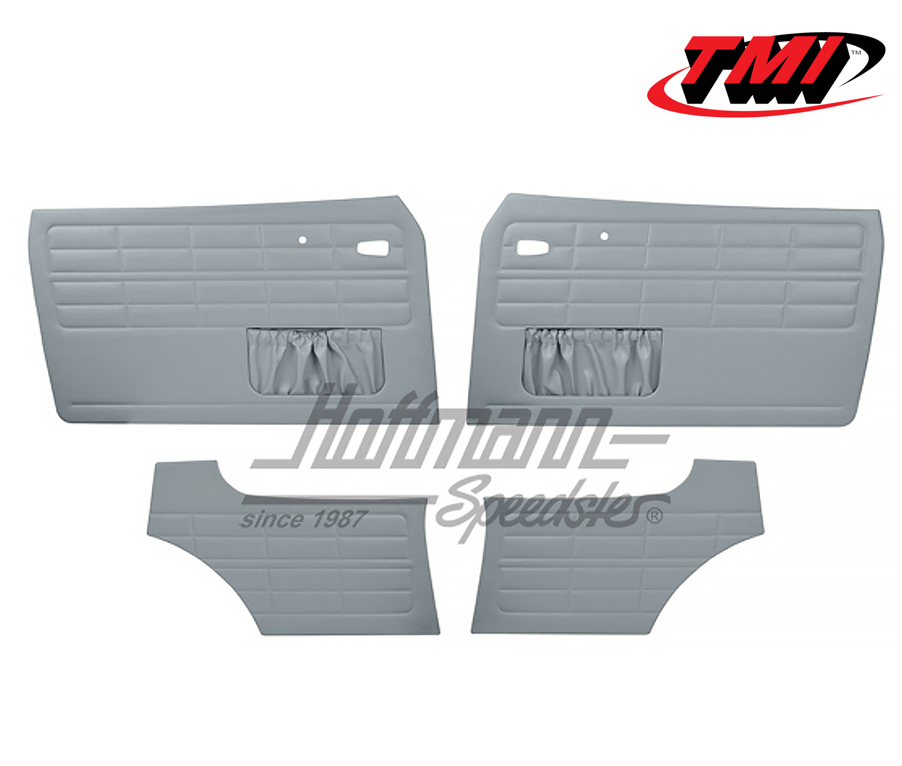Panneaux intérieurs de portes, Karmann Ghia Coupé, 8.63-, gris | 10-1525-16 | 066-0012-03