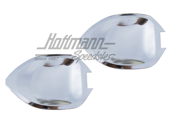 Coquilles de poignées de portes, alu, argentées, 8.67-7.71 | 10090 | 020-2043