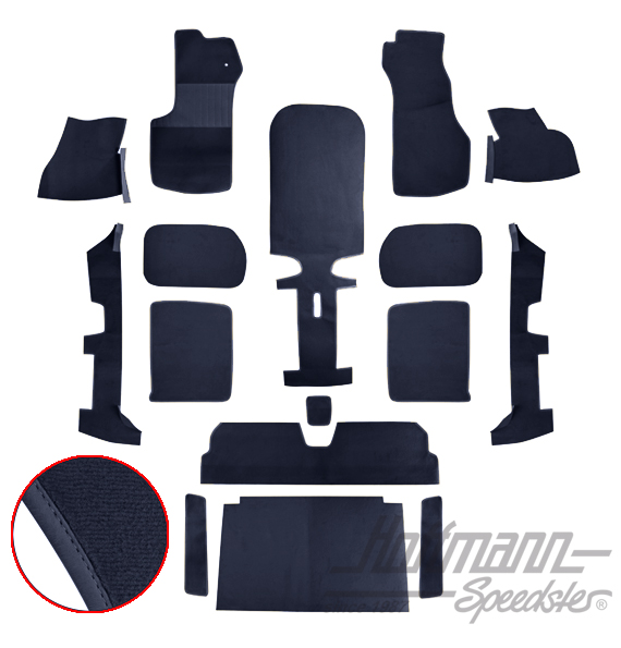 Kit moquettes, Golf Cabriolet, 79-93, bleu |  | 180-3010-40