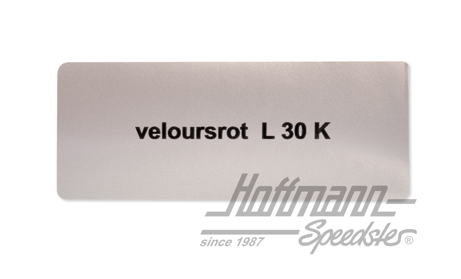 Autocollant, numéro de couleur L30K, rouge velours | L30K | 021-0180-07