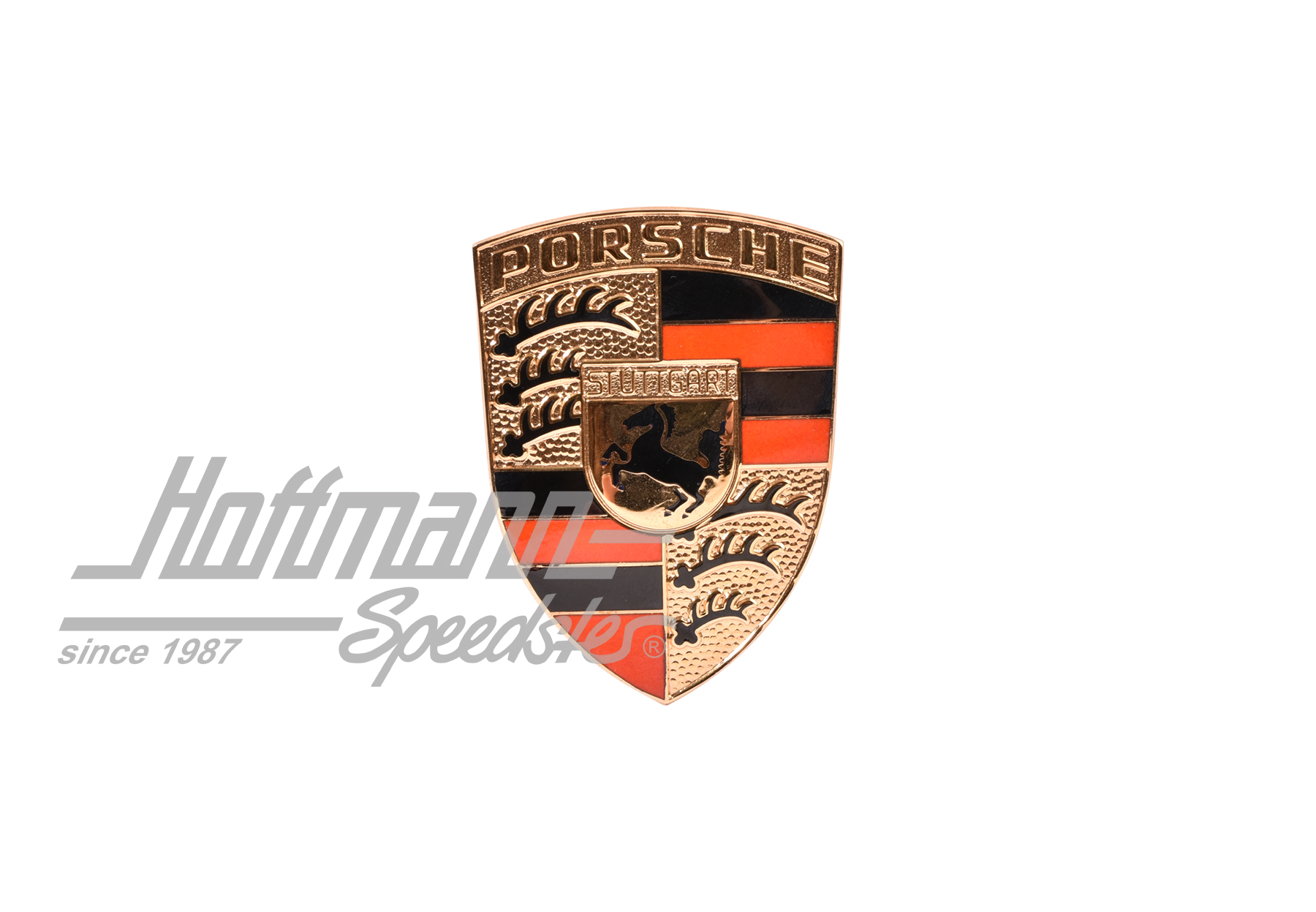 Emblème de capot avant, 911, 66-73, orange, NOS | 91151020 orange | 580-0900-02