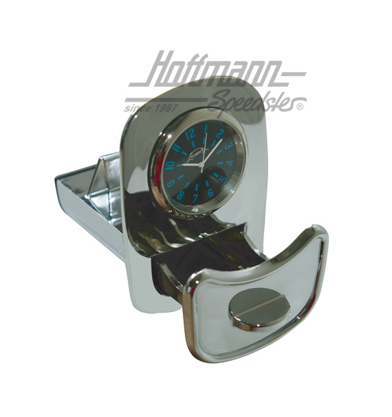 Cendrier, avec horloge, chrome | 111 857 000 | 020-2001-50