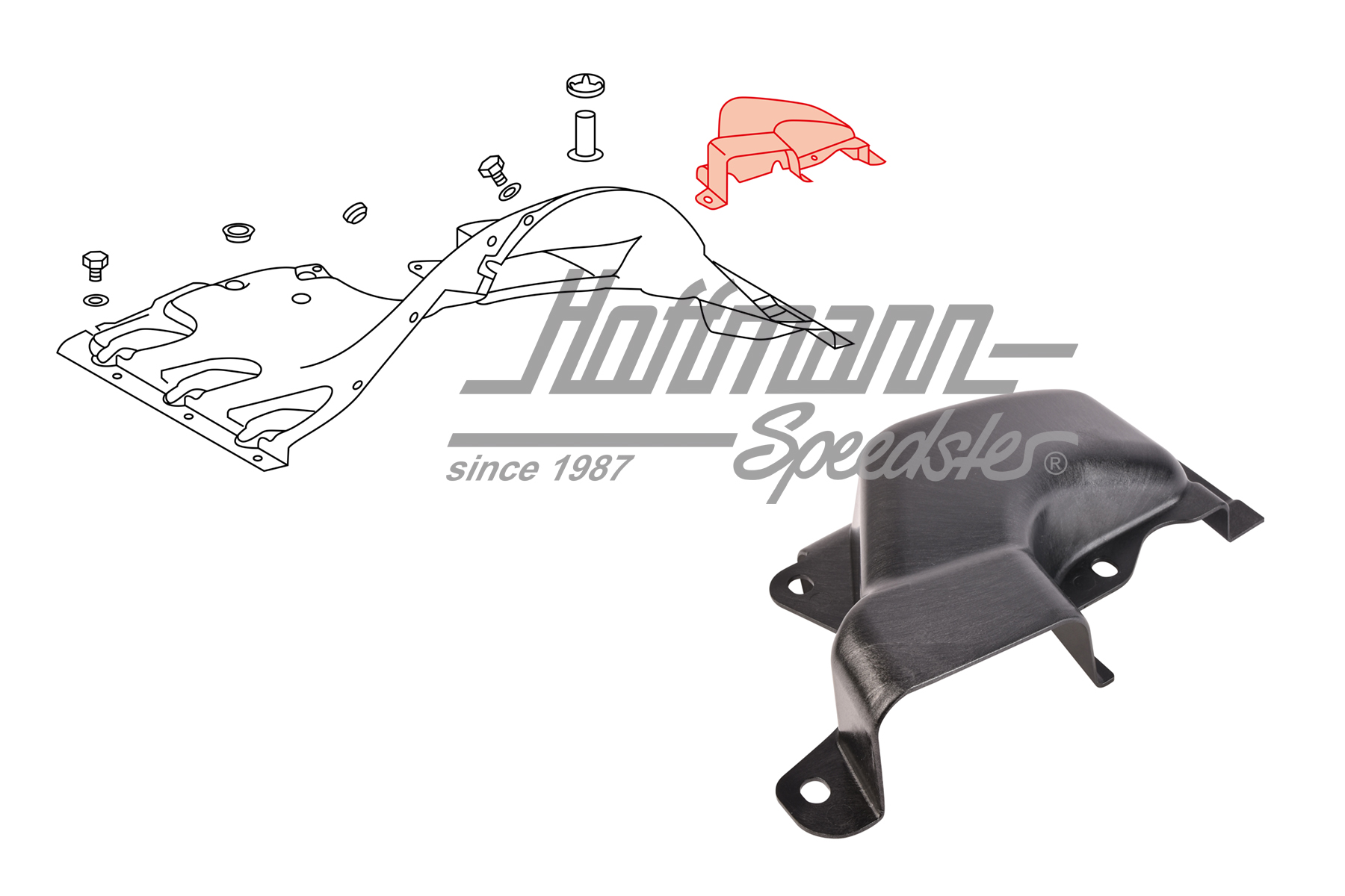 Conduit d'aération 911/914/6, 70-89 | 911 106 406 01 | 530-4008-60