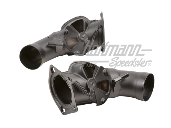 Boîte de volets de chauffage, 87-89, inox/noir                                                      