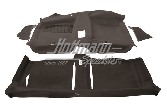 Kit moquettes, Golf 1, 2-portes, noir                                                               