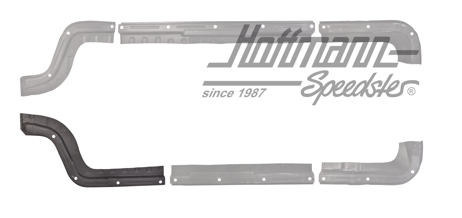 Tôle de réparation, plancher, avant, gauche                                                         