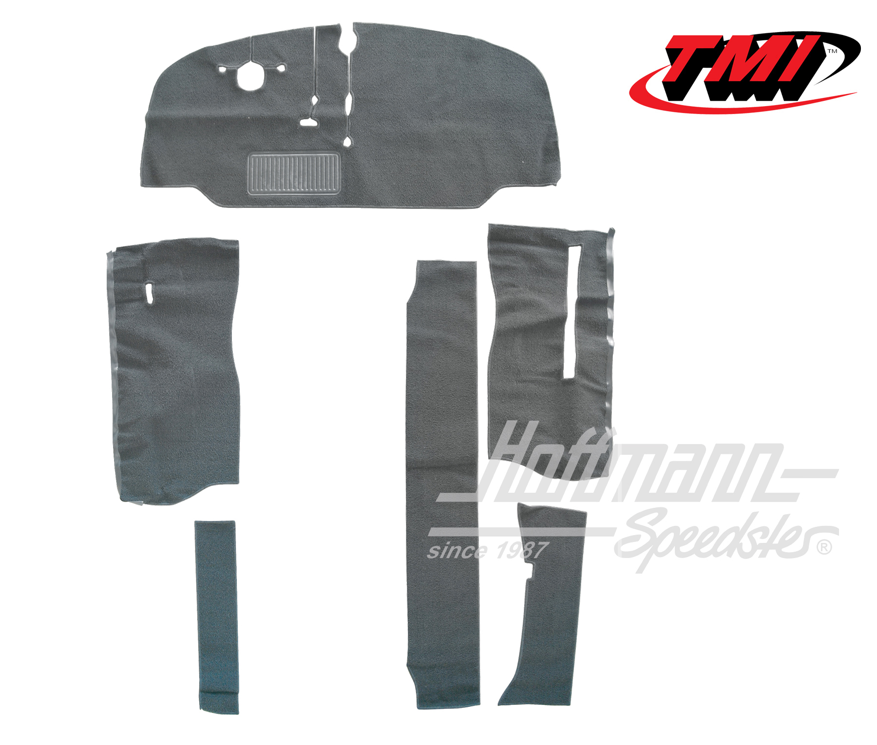 Kit moquettes, cabine, Bus T2, 67-72, gris | 34-F2125-407 | 098-0032