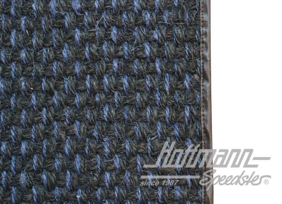 Tapis de sol, en coco, .59-.72, bleus/noirs                                                         