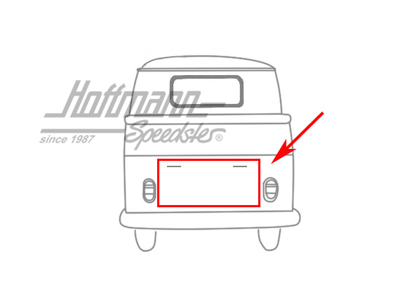 Joint, capot-moteur, Bus T1, 3.55-7.67 | 261 827 711-1 | 089-0300