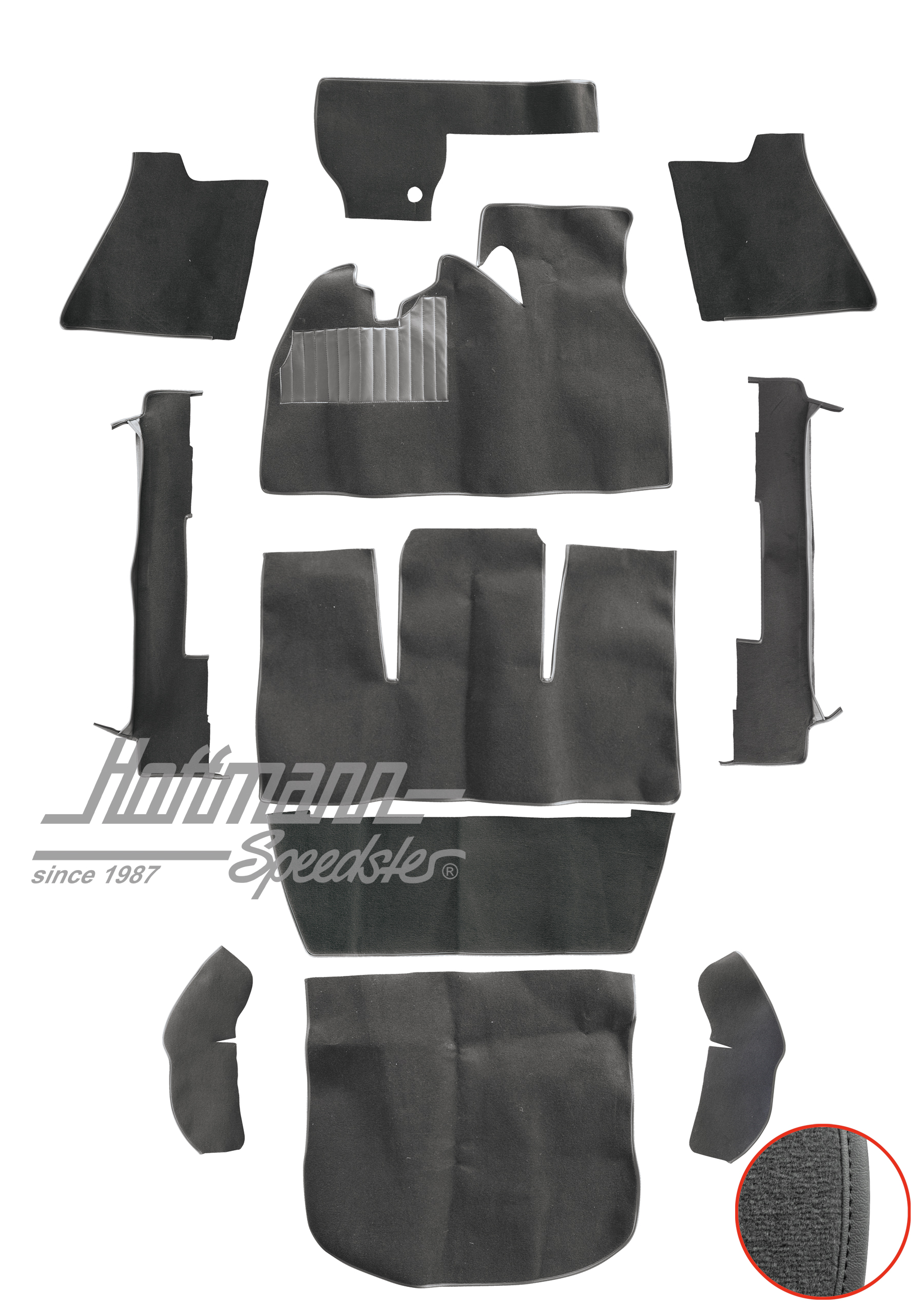 Kit moquettes, Cox Berline, 1302, anthracite |  | 026-5622