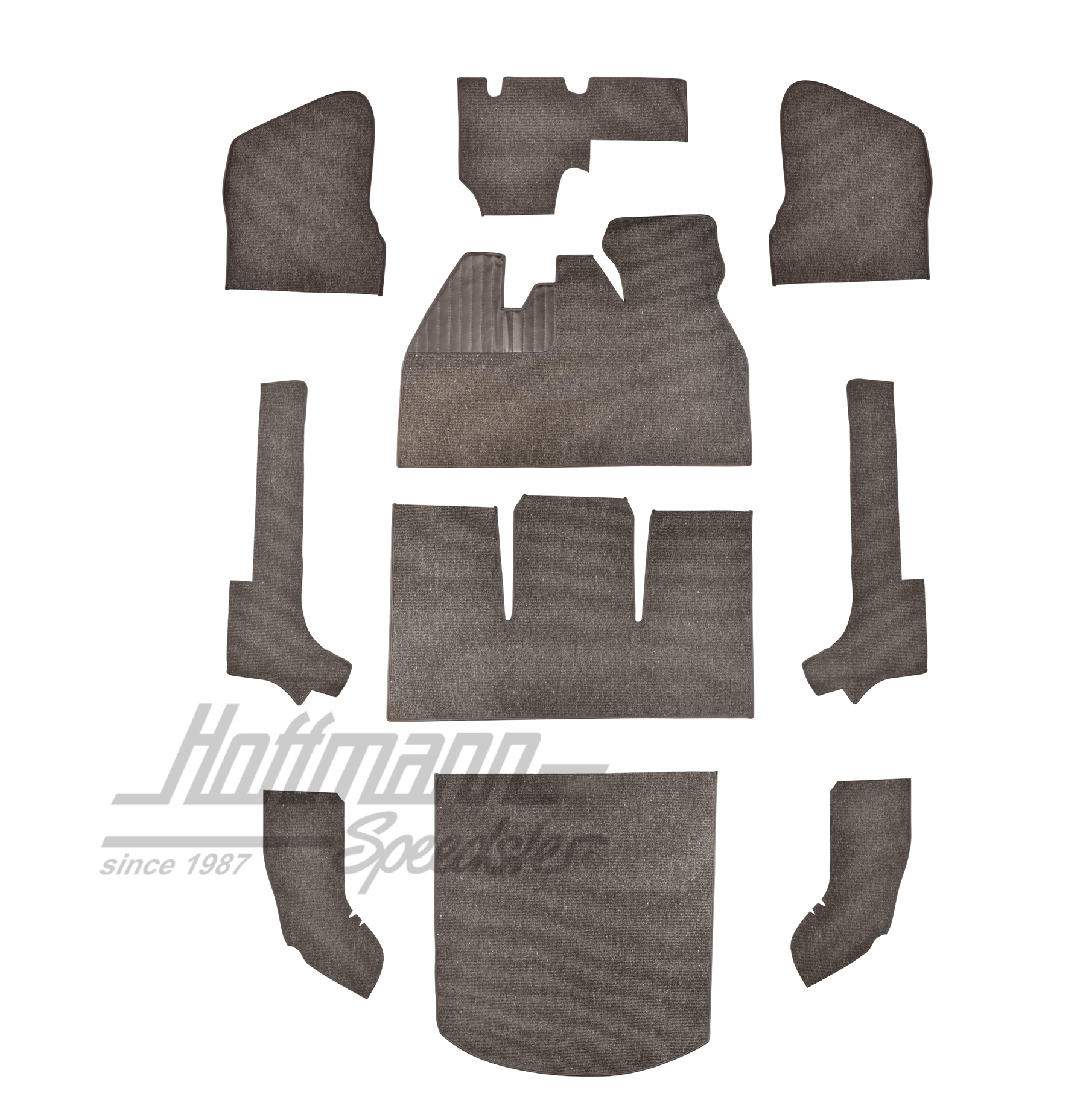 Kit moquettes, Cabriolet, 56-64, fil de poil (10), anthracite |  | 026-5042-02