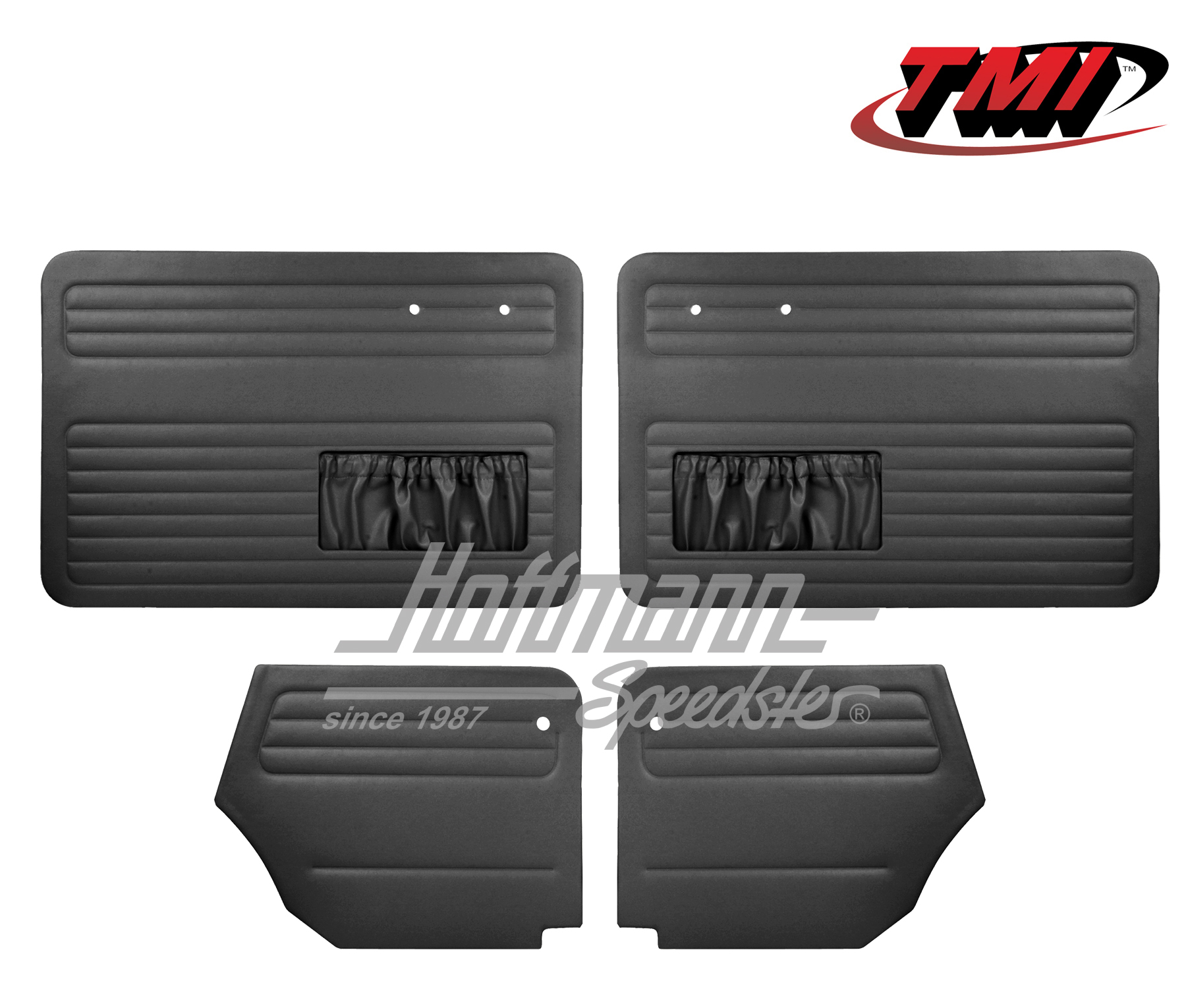 Panneaux de portes, Cox Cabriolet, 64-66, noirs | 10-1328-11 | 055-7561