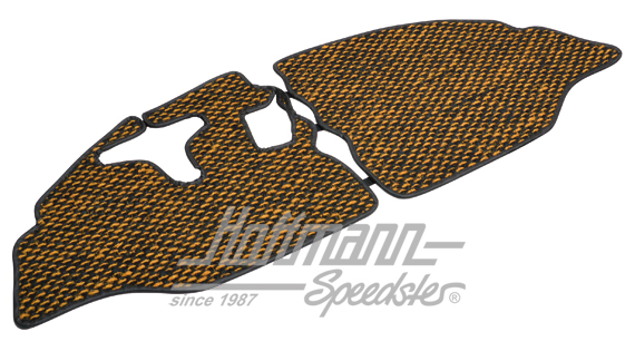 Tapis de sol, en coco, .65-.67, jaune/noir | ZVW 2BUS BYL | 098-0040-26