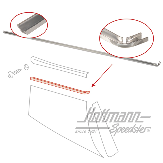 Moulure, revêtement, arrière, 911, gauche                                                           