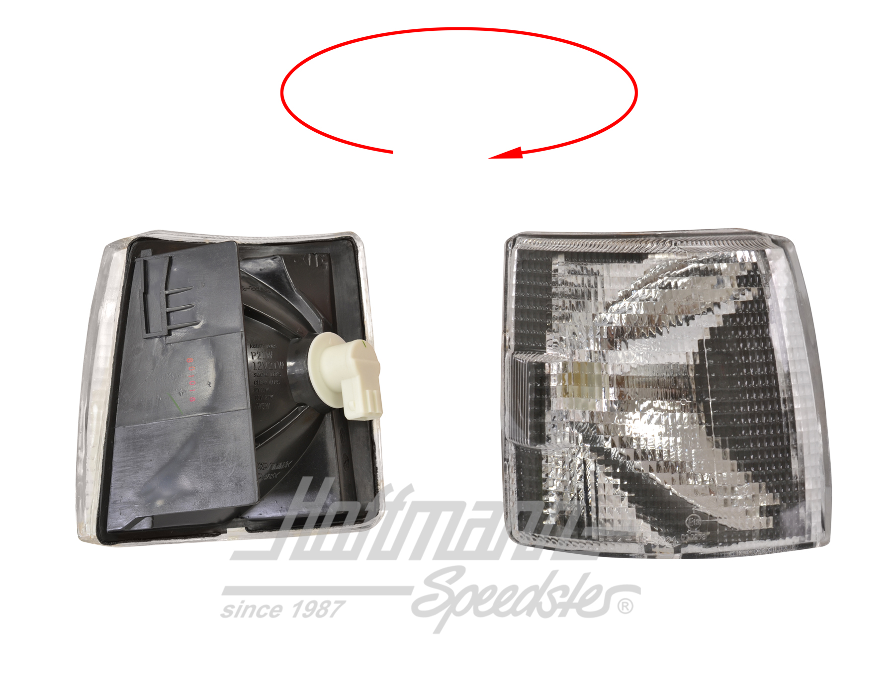 Clignotant, avant, blanc, droite (court)                                                            