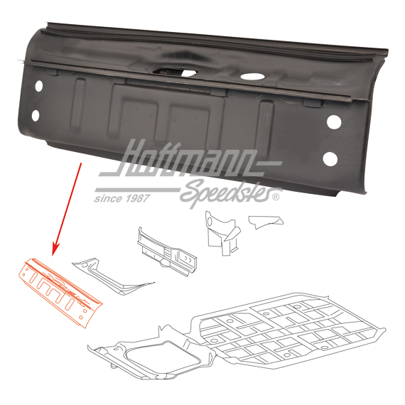Cloison transversale, avant, .68-.73 | 901 501 031 21 | 590-0190-10