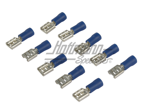Contacts femelle plats, 1.5-2.5 mm, bleu, 6.3mm | 50 252 511 | 020-0832