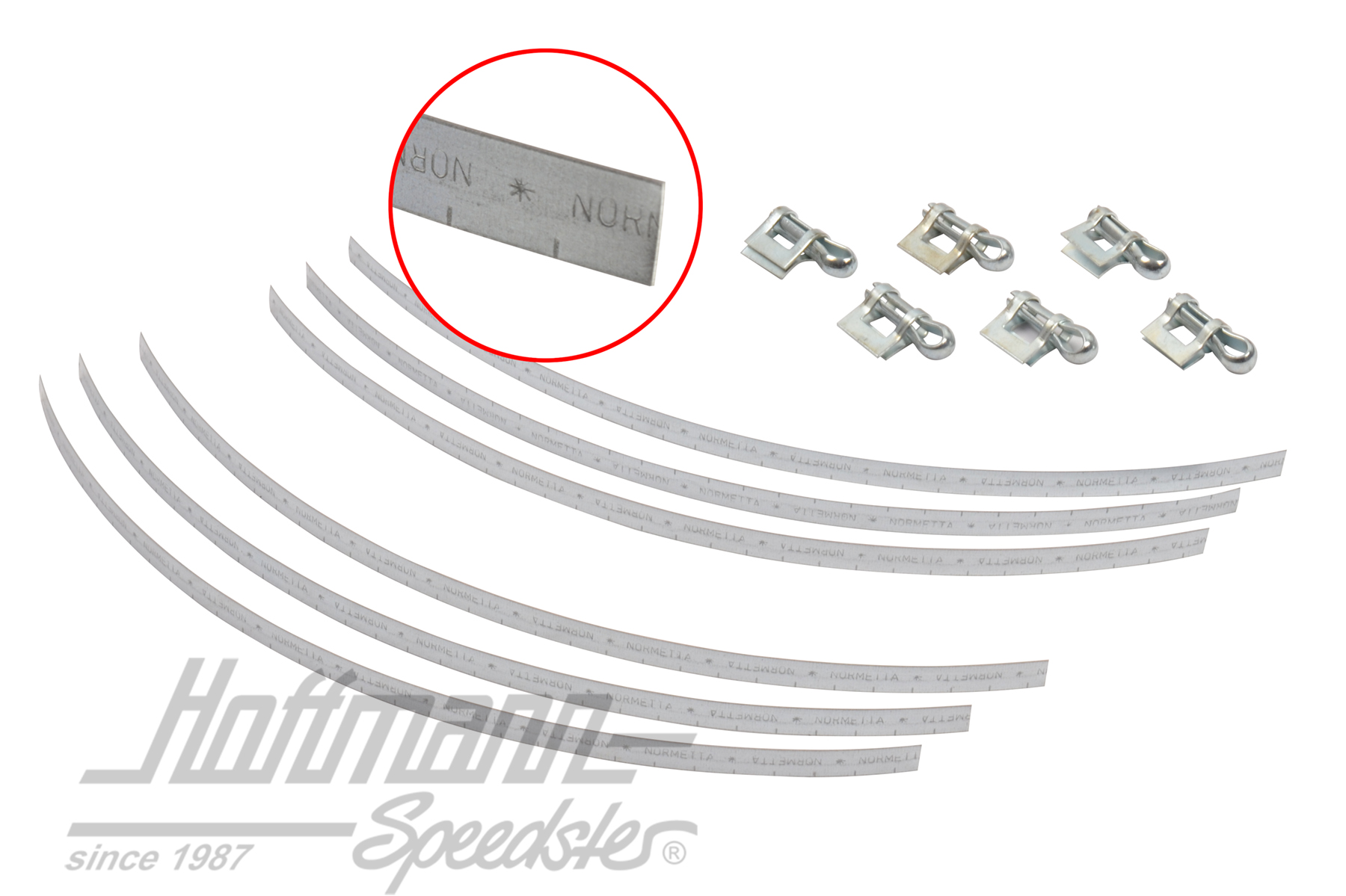 Jeu de colliers de serrage, isolation/tube de chauffage | 211 255 705 | 087-3000