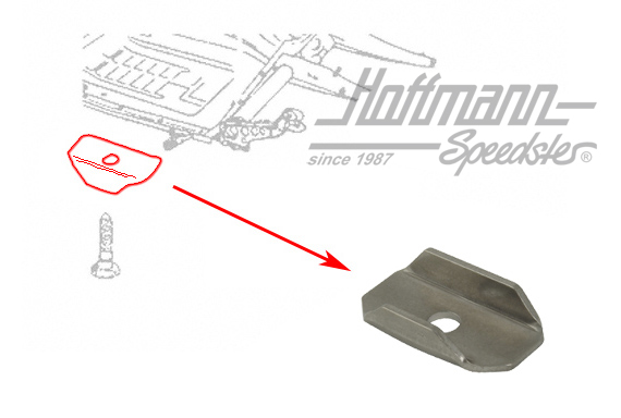 Support, vis de châssis, inox | 311 899 131 S | 050-4030-40