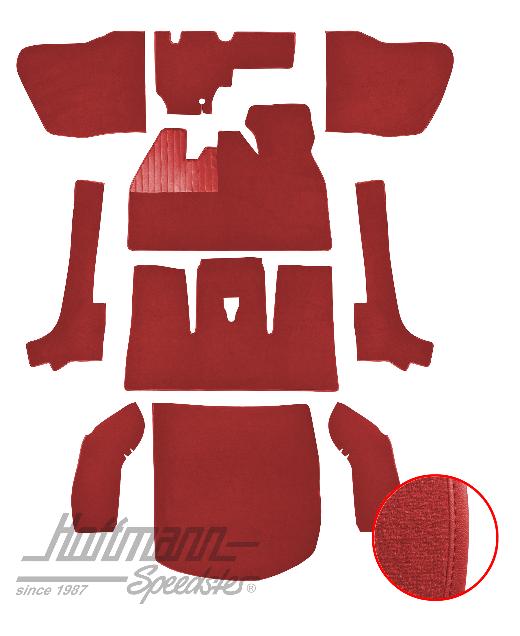 Kit moquettes, Cox Cabriolet, 8.66-7.70, incarnadin |  | 026-5927