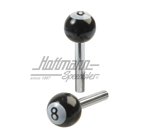 Boutons verrouillage, boule de billard 8                                                            